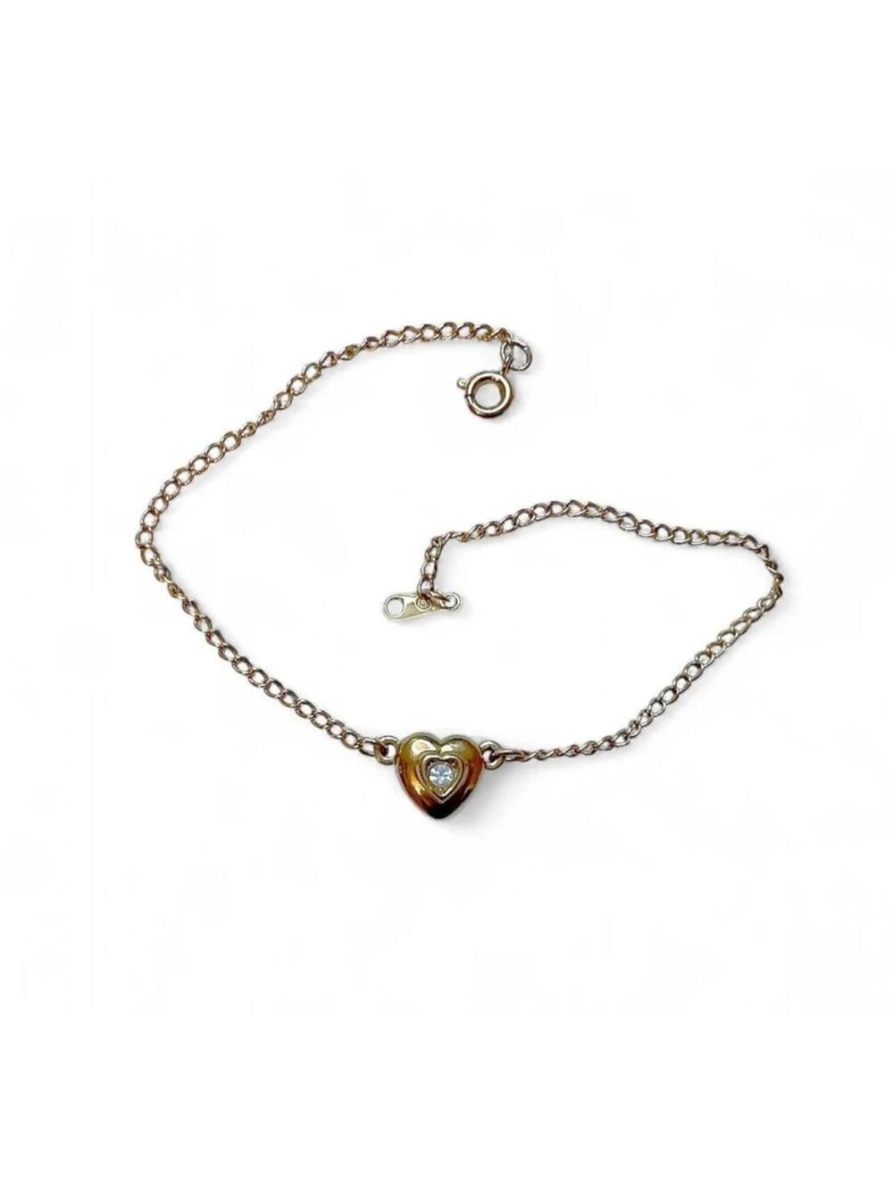 Dainty Gold heart 💛 bracelet